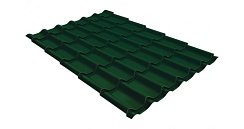 Металлочерепица Grand Line Classic 0,5 мм Satin RAL 6005 зеленый мох
