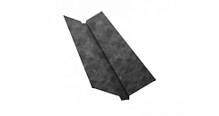 Планка ендовы верхней 115х30х115 0,45 Safari с пленкой Grey