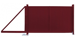 Ворота откатные Grand Line Премиум 2,0х3,5 RAL 3005
