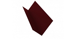 Планка примыкания 150х250 0,5 Quarzit с пленкой RAL 3005 красное вино