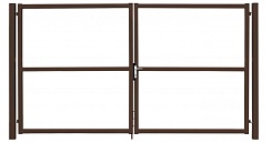 Ворота для забора Grand Line Эконом New Lock 2,0х3,45 RAL 8017