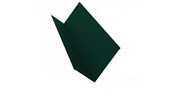 Планка примыкания 150х250 0,5 Quarzit с пленкой RAL 6005 зеленый мох
