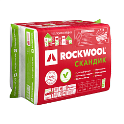 Базальтовая вата Rockwool Лайт Баттс Скандик 800x600x100 мм 6 плит в упаковке