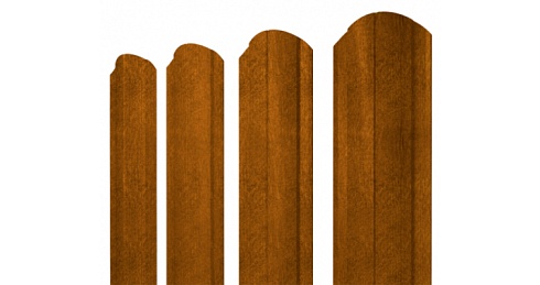 Штакетник круглый фигурный Grand Line Print Twincolor 0,45 Golden Wood