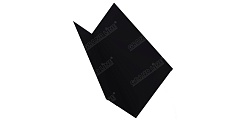 Планка примыкания 150х250 0,45 PE с пленкой RAL 9004 сигнальный черный