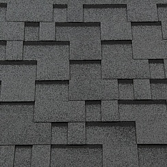 Гибкая черепица RoofShield Premium Modern серая с оттенением