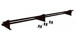 Снегозадержатель трубчатый для фальцевой кровли Optima RAL 8019 3м