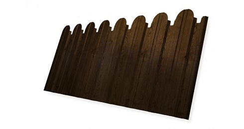 Профнастил фигурный С10 Grand Line Colority Print 0,45 мм Antique Wood