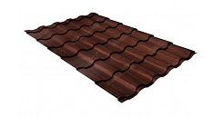 Металлочерепица Grand Line Kredo 0,45 мм Print Twincolor Cherry Wood Eco