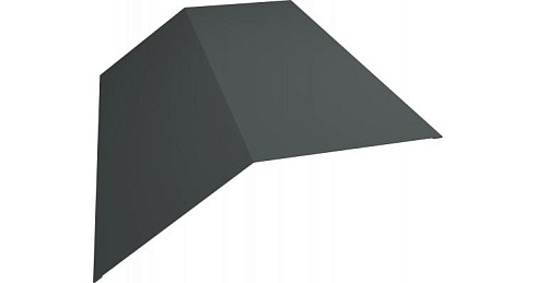 Планка конька плоского 145х145 0,5 Satin с пленкой RAL 7005 мышино-серый