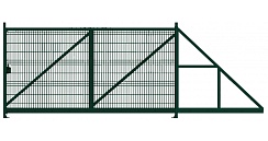 Ворота откатные Profi 2,03х6,0 RAL 6005 вправо