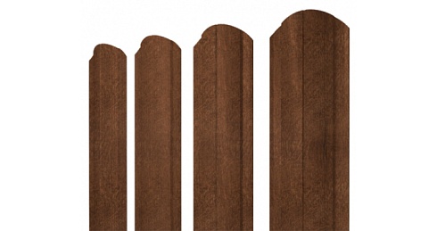 Штакетник круглый фигурный Grand Line Print-Double 0,45 Antique Wood