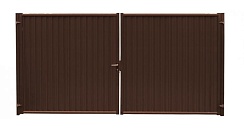 Ворота для забора Grand Line Премиум 2,0х3,6 RAL 8017