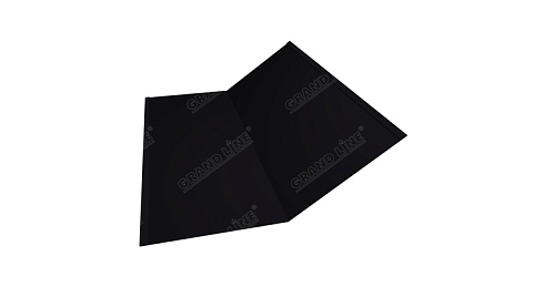 Планка ендовы нижней 300х300 0,45 PE с пленкой RAL 9004