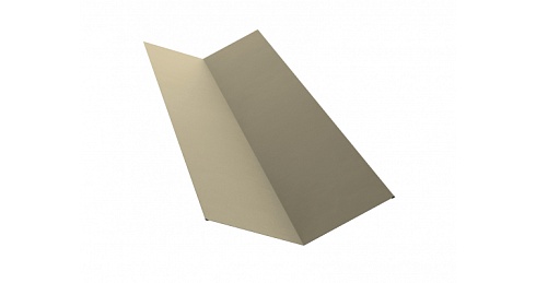Планка ендовы верхней 145х145 0,5 Satin с пленкой RAL 1015 светлая слоновая кость