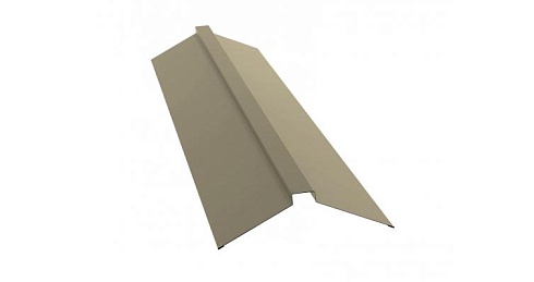 Планка конька плоского 115х30х115 мм Grand Line Satin 0,5 мм RAL 1015 слоновая кость