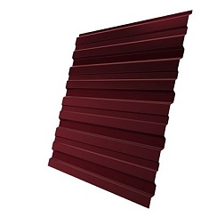 Профнастил С10 Grand Line Polydexter Matt 0,5 мм RAL 3005 красное вино