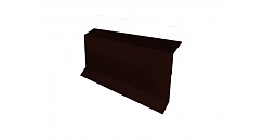 Планка примыкание в штробу 60 0,5 Satin с пленкой RR 32 темно-коричневый