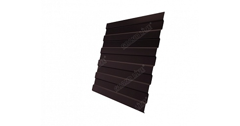 Профнастил С8 Grand Line Quarzit 0,5 мм RAL 8017 Metallic шоколад