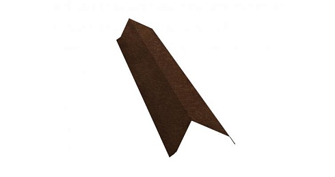 Планка торцевая 100х80 0,45 Print Twincolor с пленкой Antique Dub