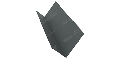 Планка примыкания 150х250 0,5 Satin с пленкой RAL 7005 мышино-серый