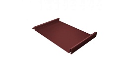 Кликфальц Grand Line 0,5 Velur20 с пленкой на замках RAL 3009 оксидно-красный