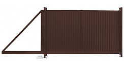 Ворота откатные Grand Line Премиум 2,0х4,5 RAL 8017