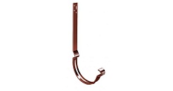 Крюк длинный полоса 125 мм RAL 8004 терракота