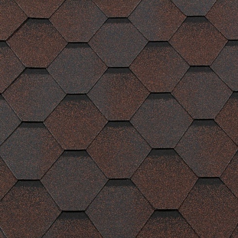 Гибкая черепица RoofShield Premium Standart медная