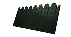 Профнастил фигурный С10 Grand Line Velur 0,5 мм RAL 6020 хромовая зелень