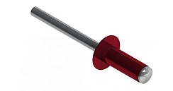 Заклепка вытяжная 3,2х8 RAL 3005 (ал/ст)