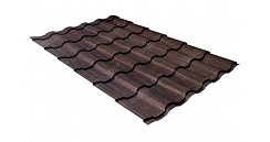 Металлочерепица Grand Line Kredo 0,45 мм Print Twincolor Antique Wood Eco