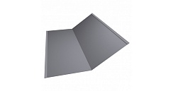 Планка ендовы нижней 300х300 0,45 PE с пленкой RAL 7004 сигнальный серый