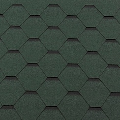 Гибкая черепица RoofShield Premium Standart зеленая с оттенением