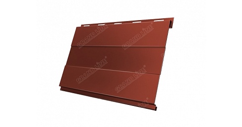 Вертикаль 0,2 Grand Line prof 0,5 Velur20 с пленкой RAL 8004 терракота