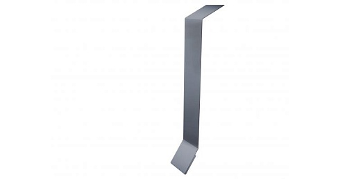 Планка примыкание в штробу 0,5 Satin с пленкой RAL 9006
