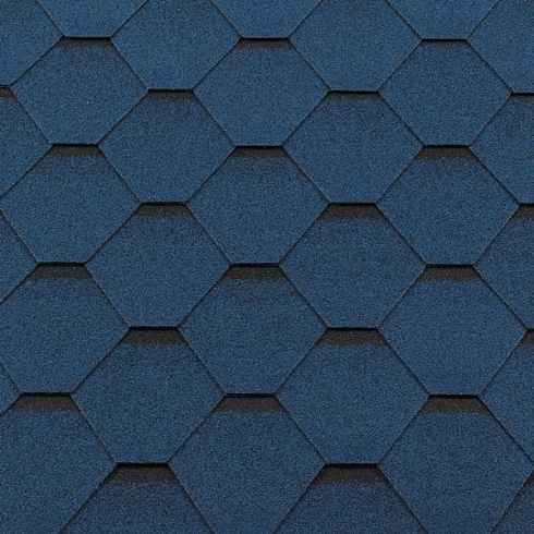 Гибкая черепица RoofShield Classic Standart синяя