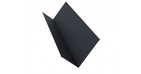 Планка примыкания 90х140 0,5 Satin с пленкой RAL 7024 мокрый асфальт