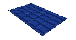 Металлочерепица Grand Line Quadro Profi 0,45 мм Drap RAL 5002 ультрамариново-синий