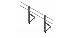 Ограждение кровельное Optima 0,9х2м RAL 8017