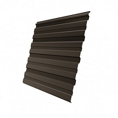 Профнастил С20 Grand Line GreenCoat Pural 0,5 мм RAL 8019 темно-коричневый