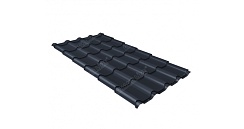 Металлочерепица Grand Line Kamea 0,45 мм PE-Double RAL 7024 мокрый асфальт