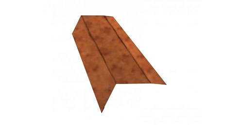 Планка карнизная 100х65 0,45 Safari Twincolor с пленкой Orange