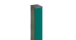 Столб для забора Grand Line 62х55х1,4х2500 RAL 6005