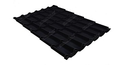 Металлочерепица Grand Line Classic 0,5 мм Satin RAL 9005 черный