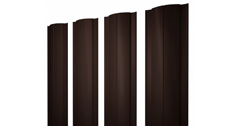 Штакетник круглый Grand Line Velur20 0,5 RAL 8017