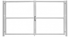 Ворота для забора Grand Line Эконом New Lock 2,0х3,45 RAL 7040