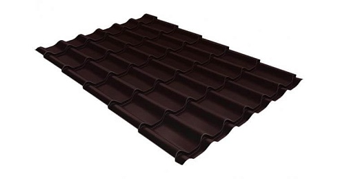 Металлочерепица Grand Line Classic 0,5 мм Satin RAL 8017 шоколад